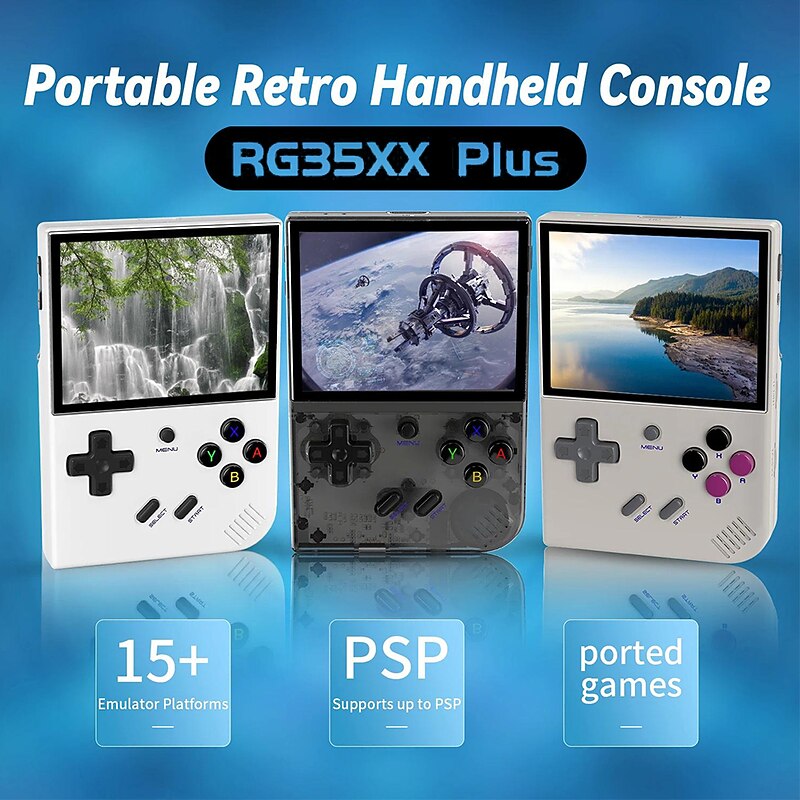 ANBERNIC RG35XX PLUS Retro Handheld Game Console Linux System 3.5 Inch IPS Screen Portable Pocket Video Player2