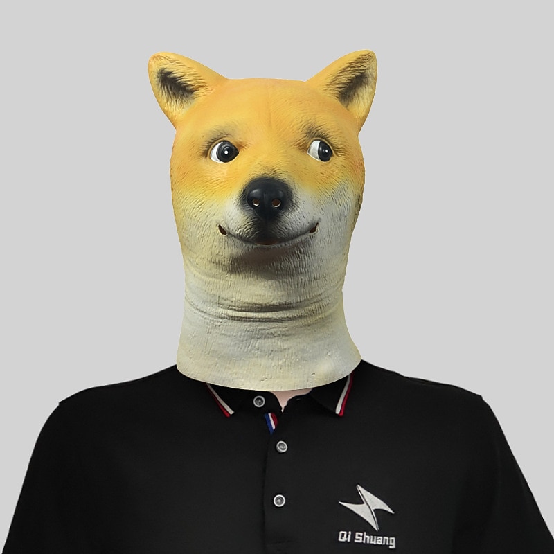 Carnival Funny Animal Series Five Head Masks Makeup Ball Cute Latex Headwear Halloween Party Performance Props 18