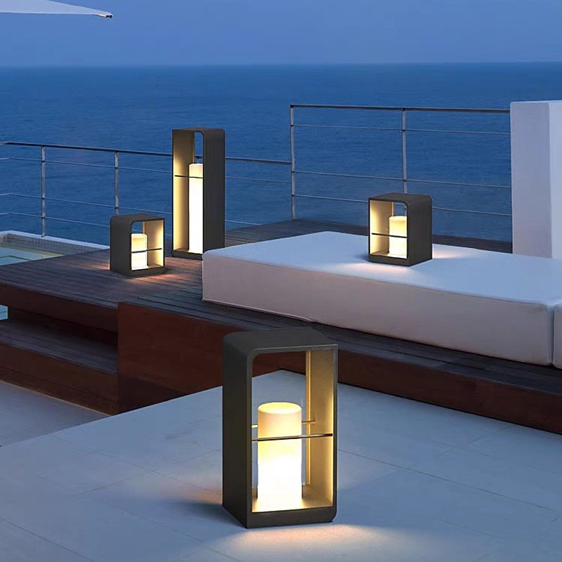 Modern Minimalist Lawn Light Outdoor Waterproof Garden Light Garden Villa Led Landscape Light Club Garden Lawn Light 110-240V3