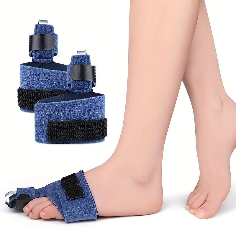 1pc Toe Fixing Strap, Adjustable Fixing Splint Single Toe Curved Bow Up Aluminum Plate Support Protective Gear Toe Sleeve2