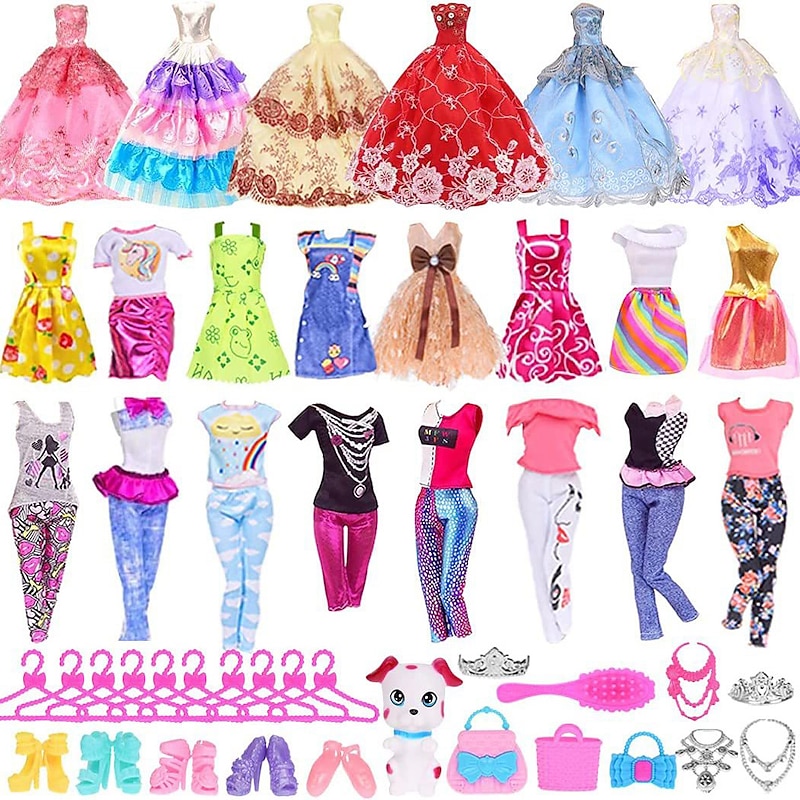 39 Sets 11.5-inch And 30cm Doll Clothing Accessories Toys Cross Border Kindergartens And Sweet Pink Dolls