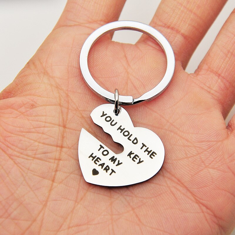You Hold The Key to Couple Stainless Steel Keychain Valentine's Day4