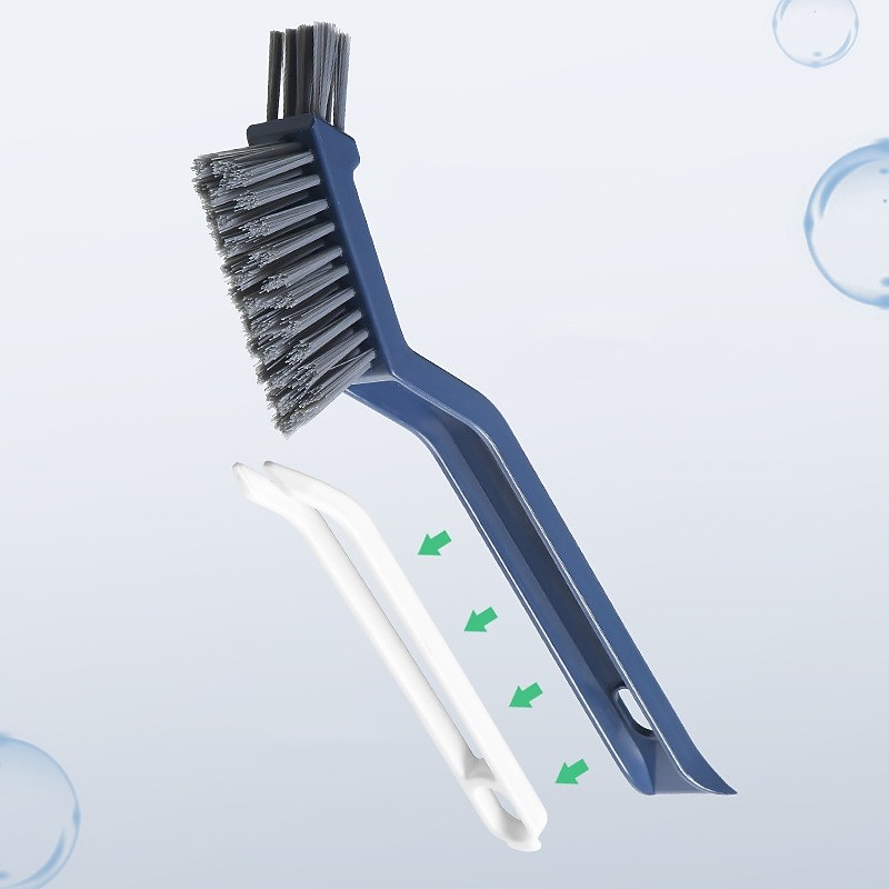 Three In One Plastic Bathroom Floor Brush Crevice Brush Crevice Brush Cleaning Brush Bathroom Cleaning Hard Bristled Crevice Floor Brush2