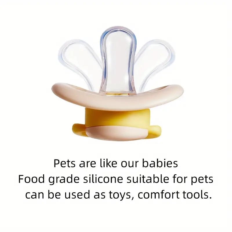 1pc Cute Pet Silicone Pacifier Dog Chew Pacifier Pet Toy Silicone Dog Bite Toy3