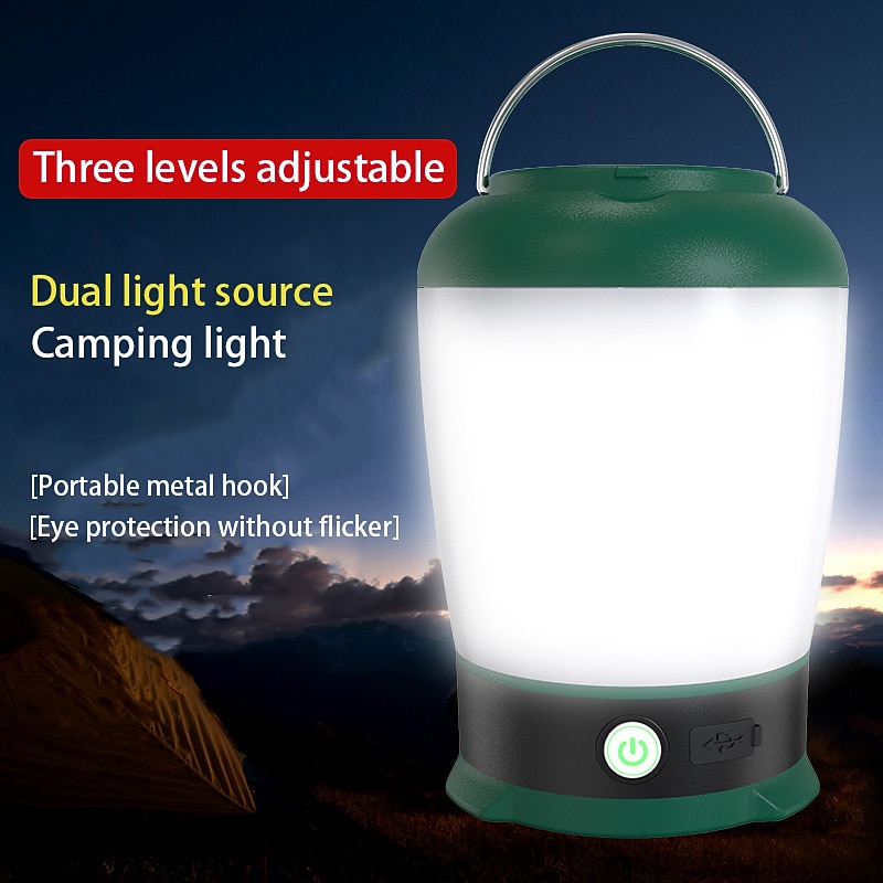 Portable USB Rechargeable Camping Light - Outdoor Waterproof Multi-Function LED Hanging Emergency Light