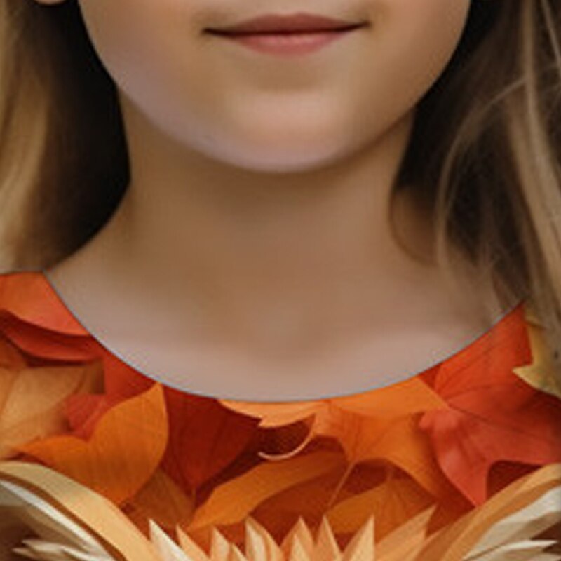 Girls' 3D Fox Tee Shirts Short Sleeve 3D Print Summer Active Fashion Cute Kids 3-12 Years Crew Neck Outdoor Casual Daily Regular Fit4