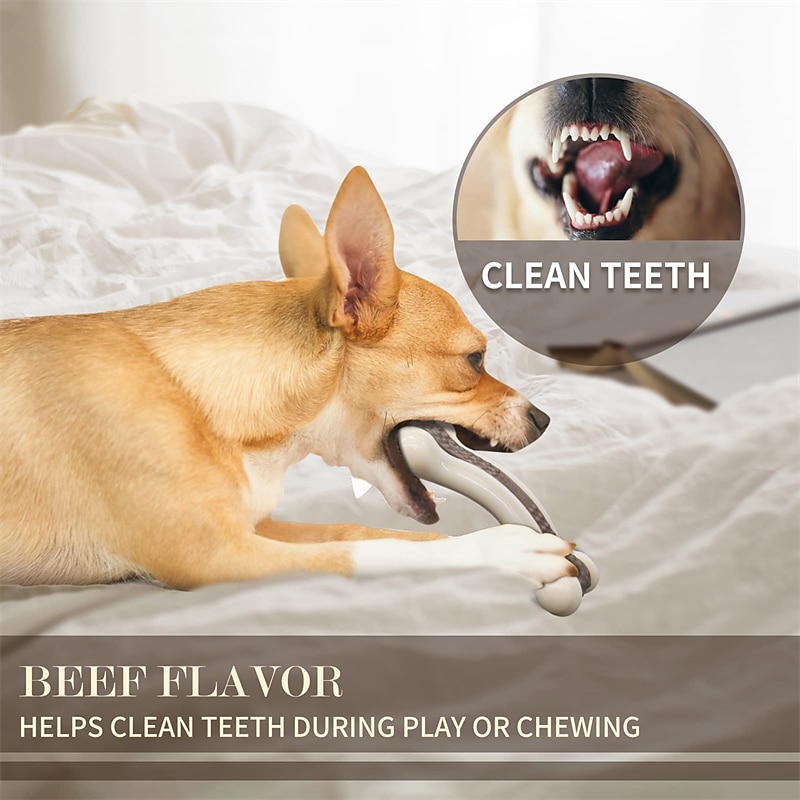 Dog Chew Toys for Aggressive Chewers Large and Small Dog Chew Toys Tough Dog Chew Toys Beef Flavor Indestructible Dog Chew Toys for Large Medium Small Puppies3