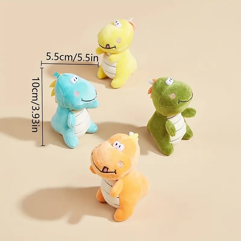 1pc Durable Dinosaur Plush Toy for Dogs - Helps with TeethGrinding and Interactive Play2