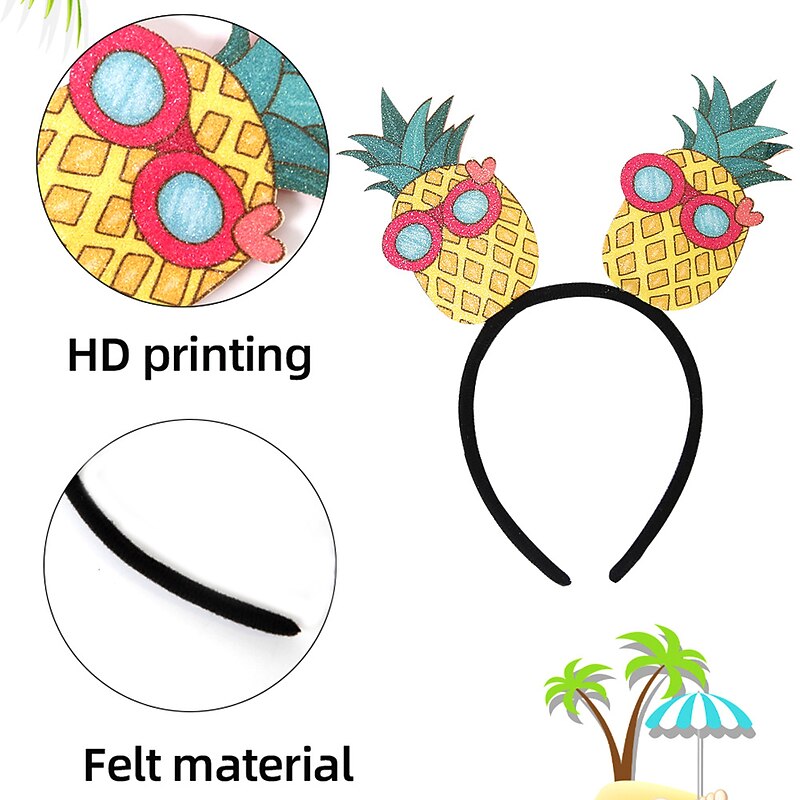 Instagram summer themed Flamingo headband adorn Coconut Tree Beach Hawaiian headband3