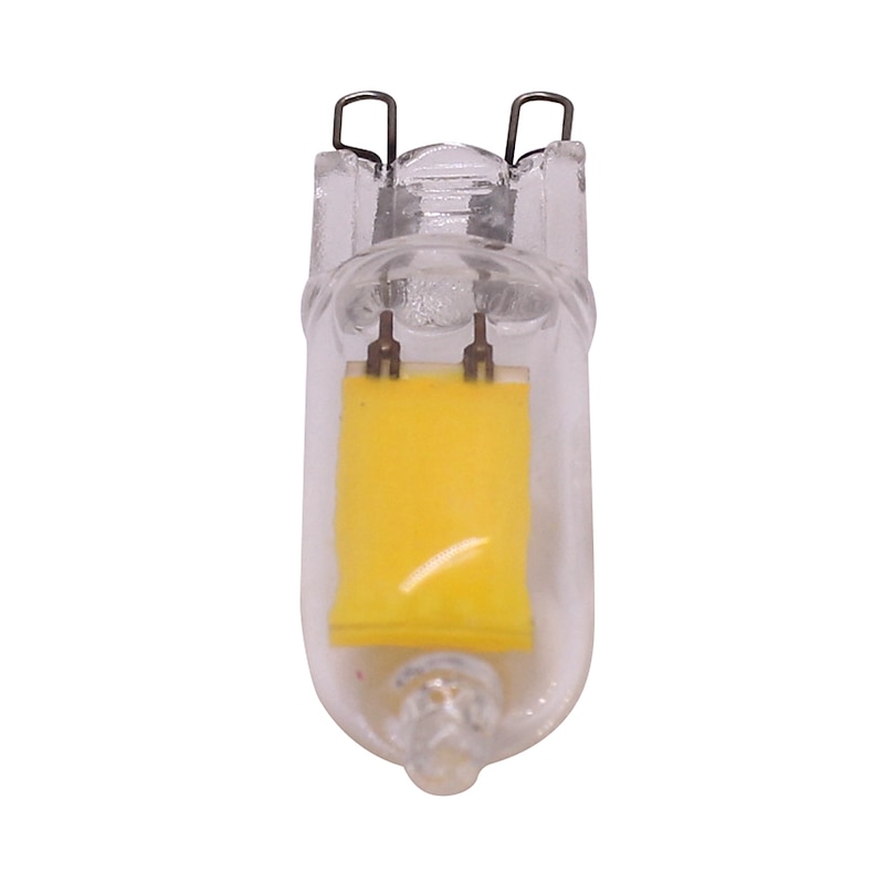 G9 LED Light Bulbs 2/4W 20/40W Halogen Equivalent 3000K Warm White/6000K White for Home Lighting Chandeliers Household Applications 5 Pcs4