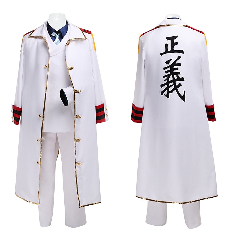 Garp Anime Cosplay Costume Outfits Cosplay Suits Halloween Masquerade Shirt Top Pants For Men's Teen Adults'
