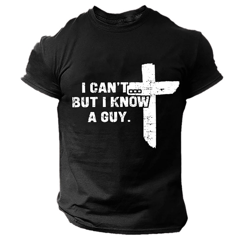 Men's Faith T Shirt Tee Top Cotton Short Sleeve Graphic Shirt Black White Red Comfortable Tee Sports Outdoor Holiday Fashion Designer Clothing4