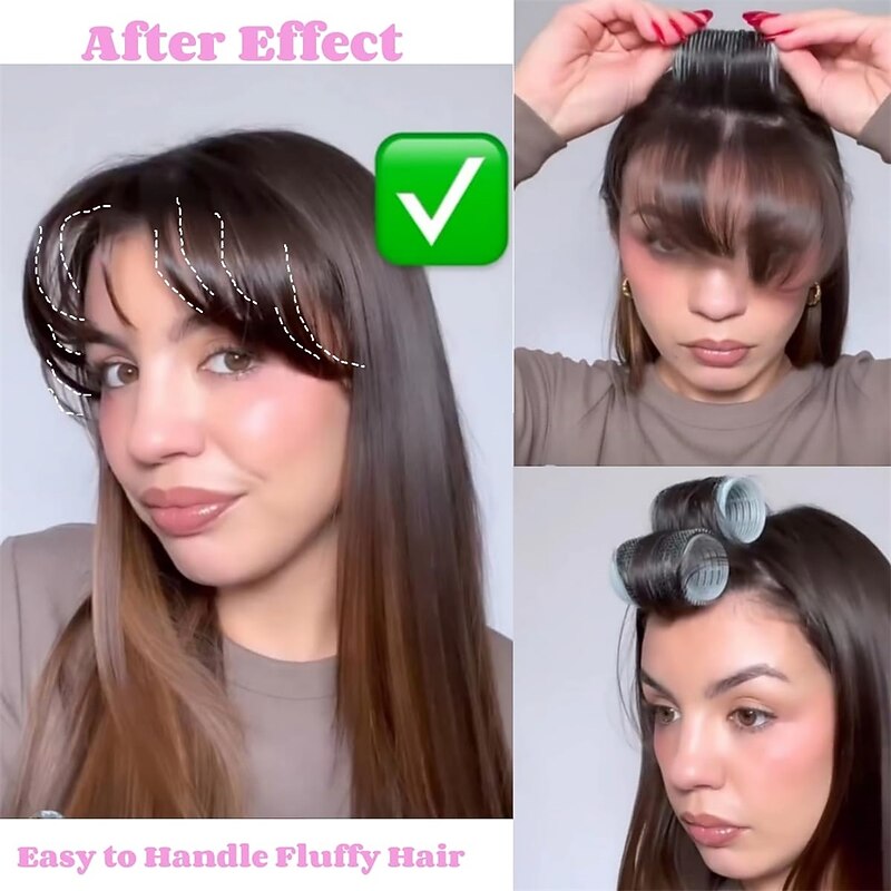 36Pcs Hair Roller Set with Clips, Self-Grip Hair Rollers for Volume, Salon Hairdressing Curlers and DIY Hairstyles, 4 Sizes Rollers Hair Curlers in a Storage Bag4