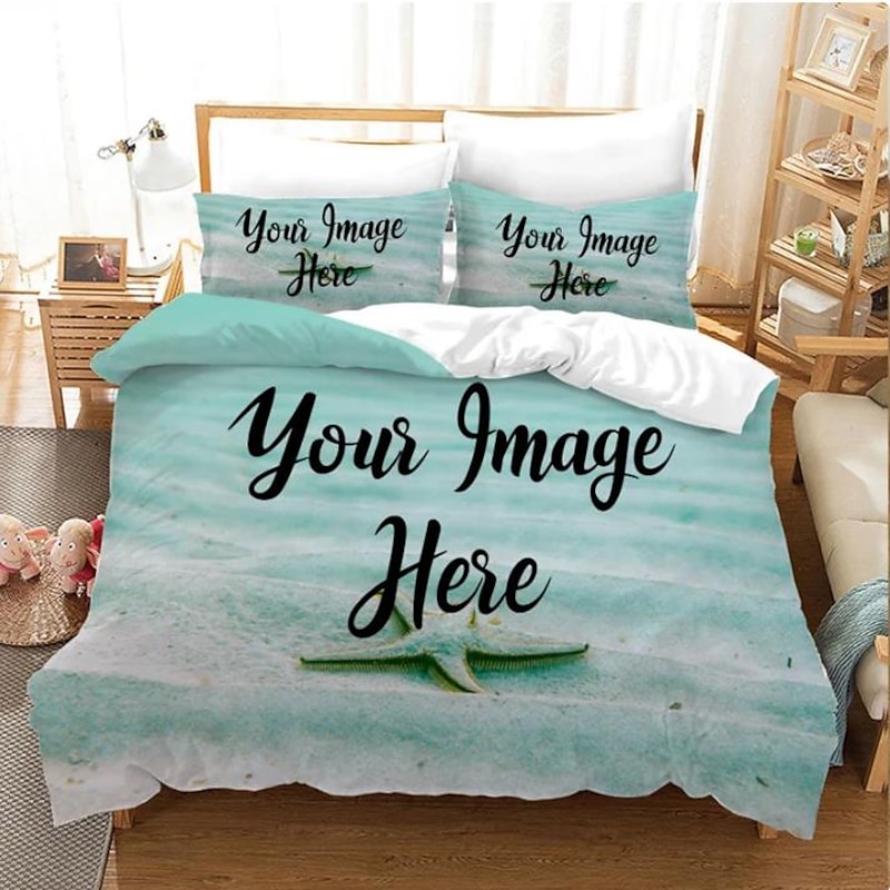 Custom Photo Duvet Cover Printed Bedding Set Best Graduation Gift Custom Bedroom Gift For Friends,Lovers personalized gifts3