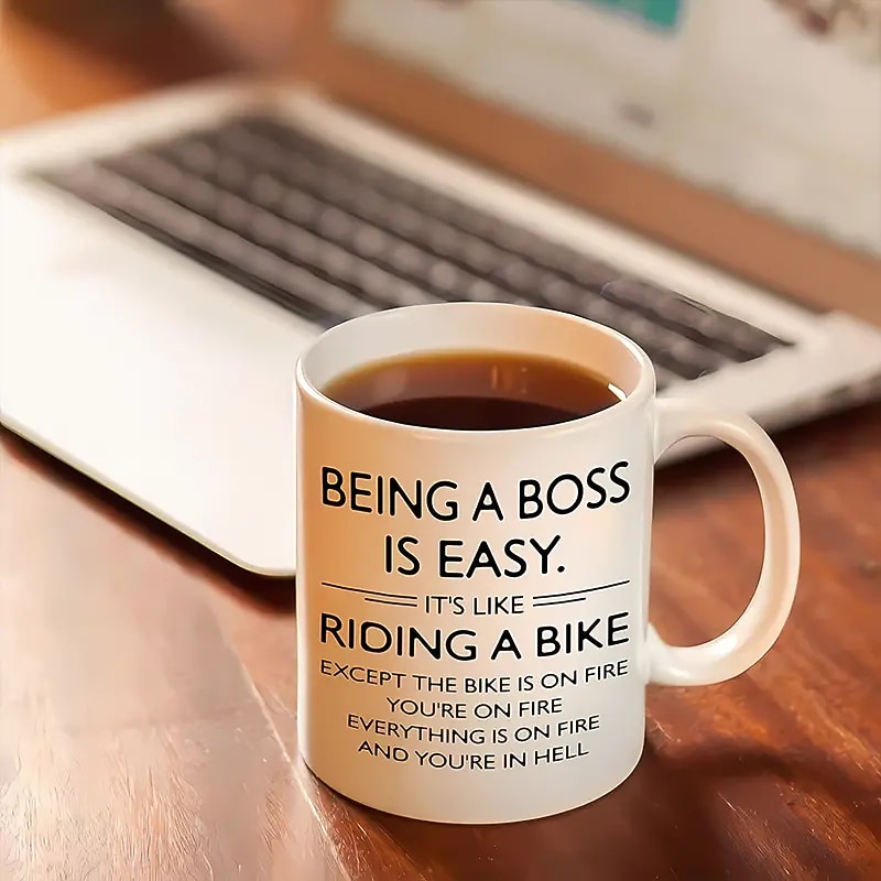 1pc Best Boss Day Gift Mug For Women Men 11oz Ceramic Coffee Cup Boss Lady Gifts For Women Funny Gifts For Boss Office Boss Birthday Gifts For Women Best Boss Mug Christmas Gifts2