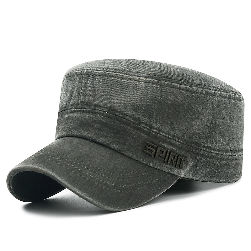 Unisex Flat Cap Baseball Cap Military Cap Cadet Hat Black Dark Navy Polyester Fashion Vintage Casual Minimalism Outdoor Vacation Plain Adjustable Fashion4