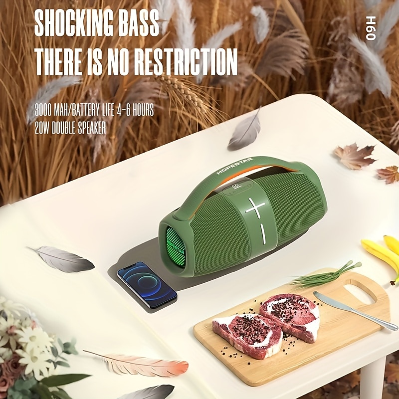 HOPESTAR H60 Wireless Speakers 20W Super Subwoofer Audio Center for Unparalleled Sound Quality4