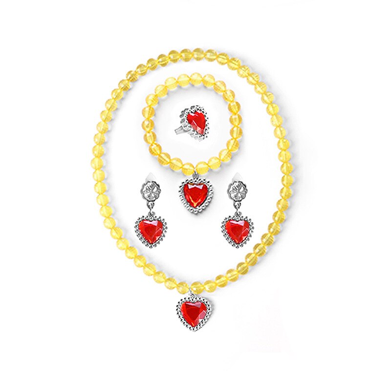 Princess Bell Halloween Children's Dress Accessories Beauty and Beast Princess Bell Jewelry3