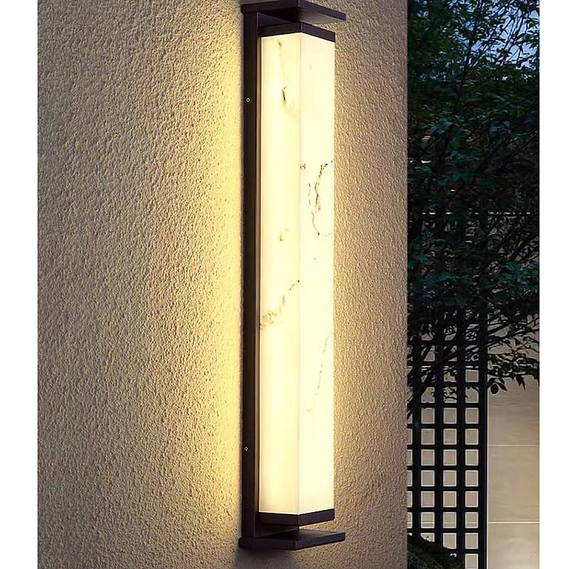 Outdoor Wall Lamp Marble Long Bar Gate Light Waterproof Corridor Outdoor Wall Light,Garden Wall Lamp,Outdoor Villa Exterior Wall Light2