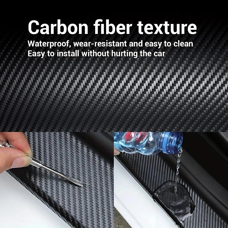Car Decoration Car Stickers, Scratch Cover Car Body Carbon Fiber Stickers, Multifunctional Waterproof Stereo Stickers3