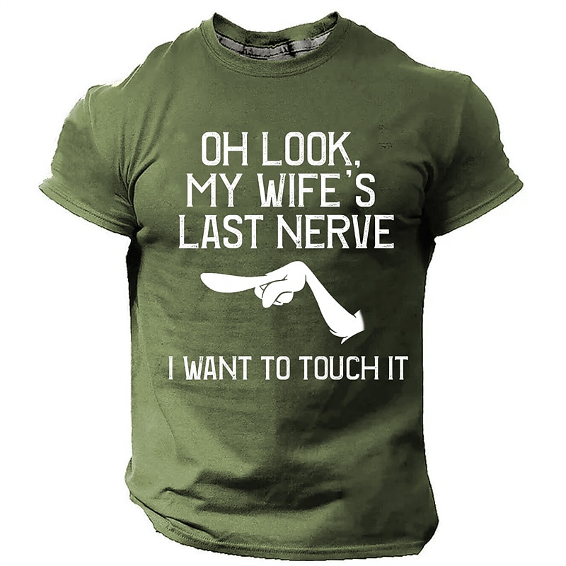 Men's Graphic Hand T Shirt Short Sleeve T shirt 3D Print Crew Neck Shirt Daily Designer Retro Vintage Sports Outdoor Holiday Going out Black Army Green Dark Blue Spring & Summer Clothing Apparel S M2