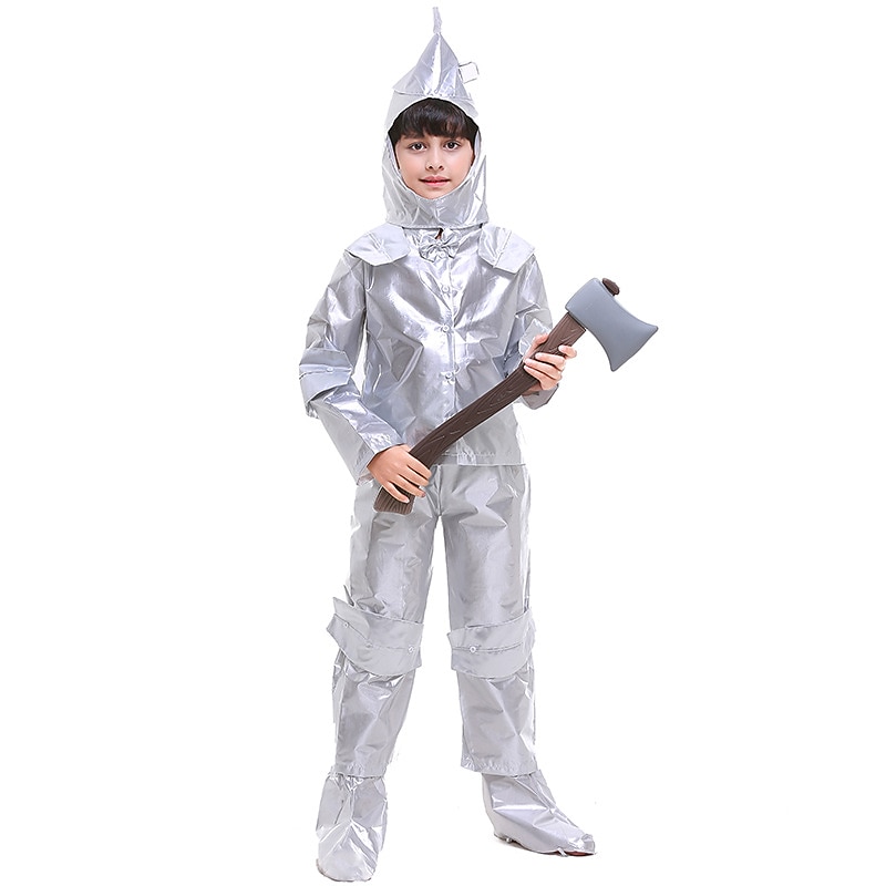 Tin Man Halloween Cosplay Costume Outfits The Wizard of Oz Cosplay Kid's Boys' Carnival World Book Day Carnival Performance Halloween Easy Halloween Costumes Dress Up