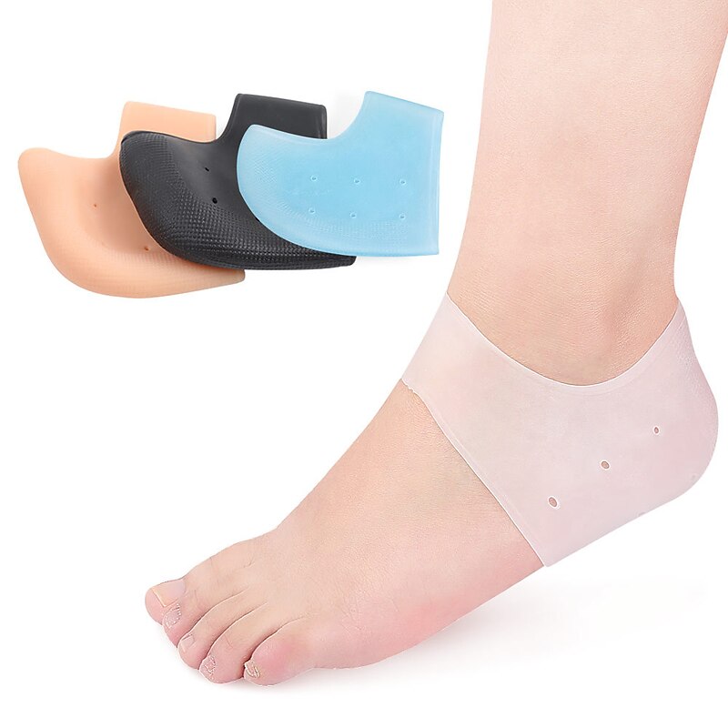 Silicone Anti cracking Heel Cover for Heel Pain and Anti cracking Men's and Women's Soft White Socks for Heel Dry Cracking Foot Cover 2025 - $3.99