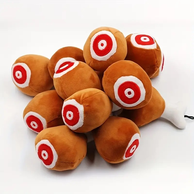 1pc Chicken Leg Design Pet Grinding Teeth Squeaky Plush ToyDurable Chew Toy For Dog Interactive Supply4