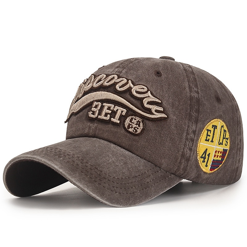 Unisex Baseball Cap Sun Hat Black Red Polyester Washed Casual Minimalism Outdoor Vacation Graphic Letter Adjustable Sunscreen Fashion4