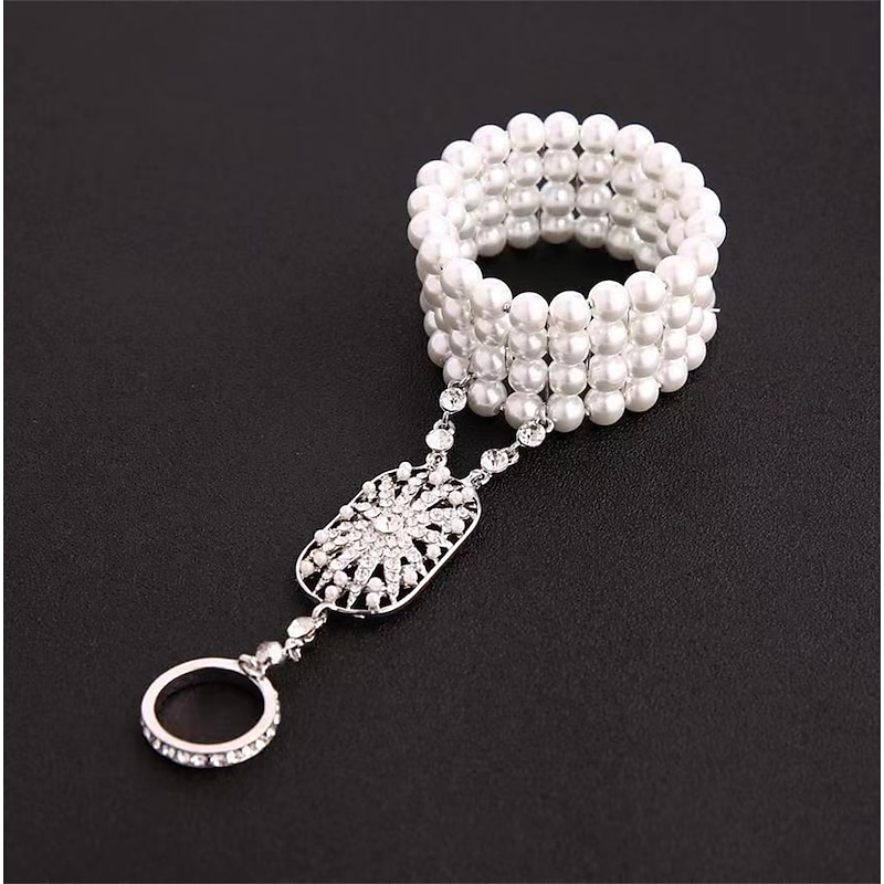 Ring Bracelet / Slave bracelet Masquerade Retro Vintage 1920s Alloy For The Great Gatsby Cosplay Carnival Women's Costume Jewelry Fashion Jewelry4