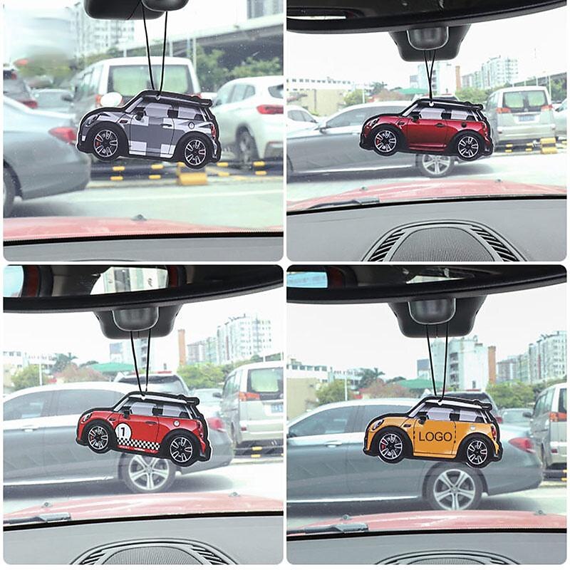 2PCS For Mini Cooper Universal Car Aromatherapy Pendant Fragrant Tablet Decals Special Air Freshener Car Interior Accessories2