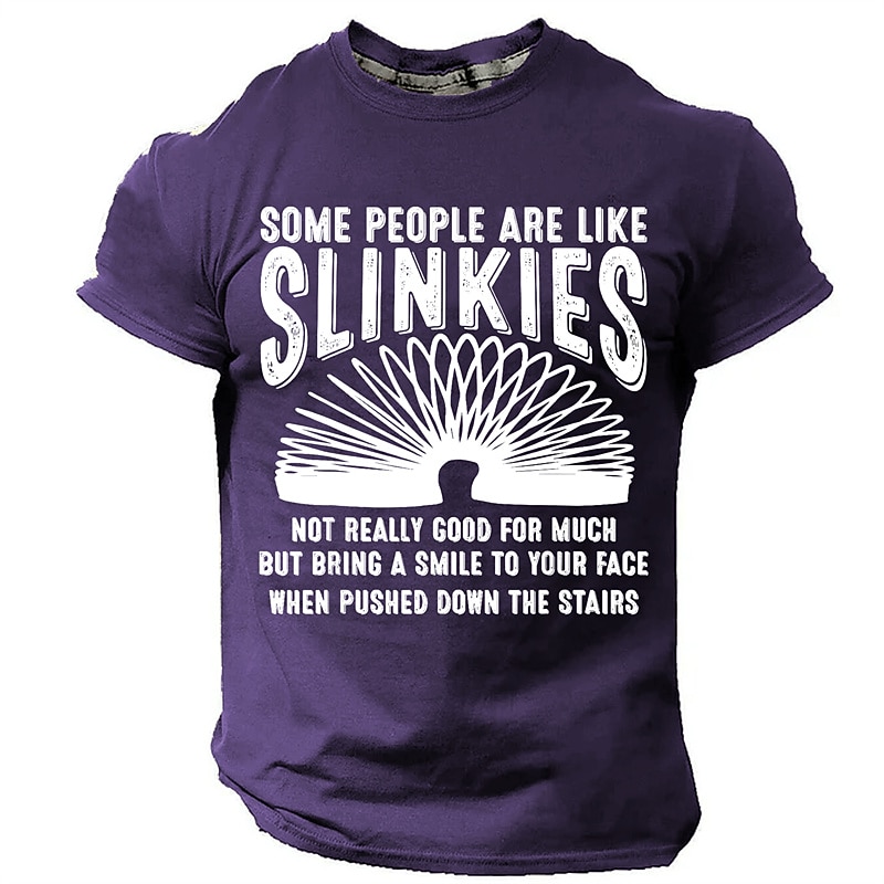 Men's Slinky T-Shirt - Dark Humor Graphic Tee for Sarcastic People3