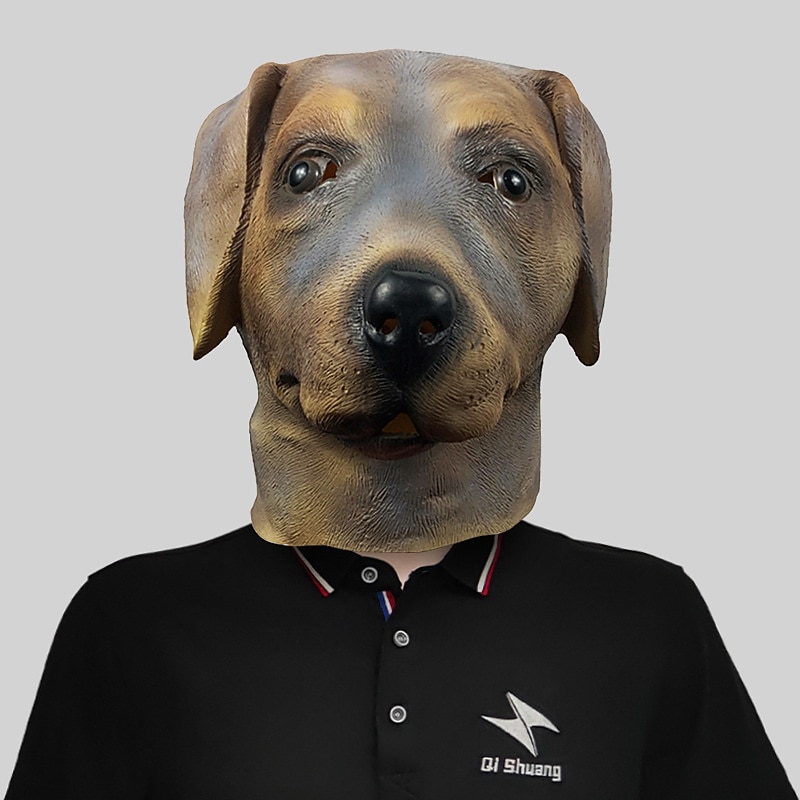 Carnival Funny Animal Series Five Head Masks Makeup Ball Cute Latex Headwear Halloween Party Performance Props 12