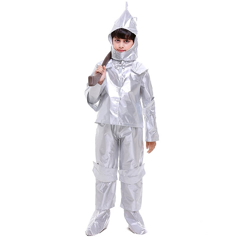 Tin Man Halloween Cosplay Costume Outfits The Wizard of Oz Cosplay Kid's Boys' Carnival World Book Day Carnival Performance Halloween Easy Halloween Costumes Dress Up4