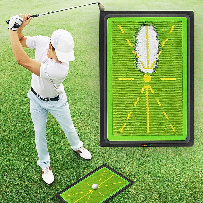Golf Swing Practice Pad Trajectory Pad Hitting Pad Golf Ball Record Trajectory Bead Hitting Pad2