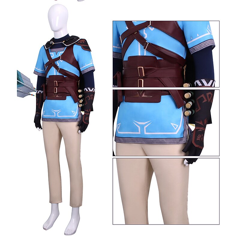 Link Anime Cosplay Costume Outfits Cosplay Suits Masquerade More Accessories Costume For Men's Women's Adults'4