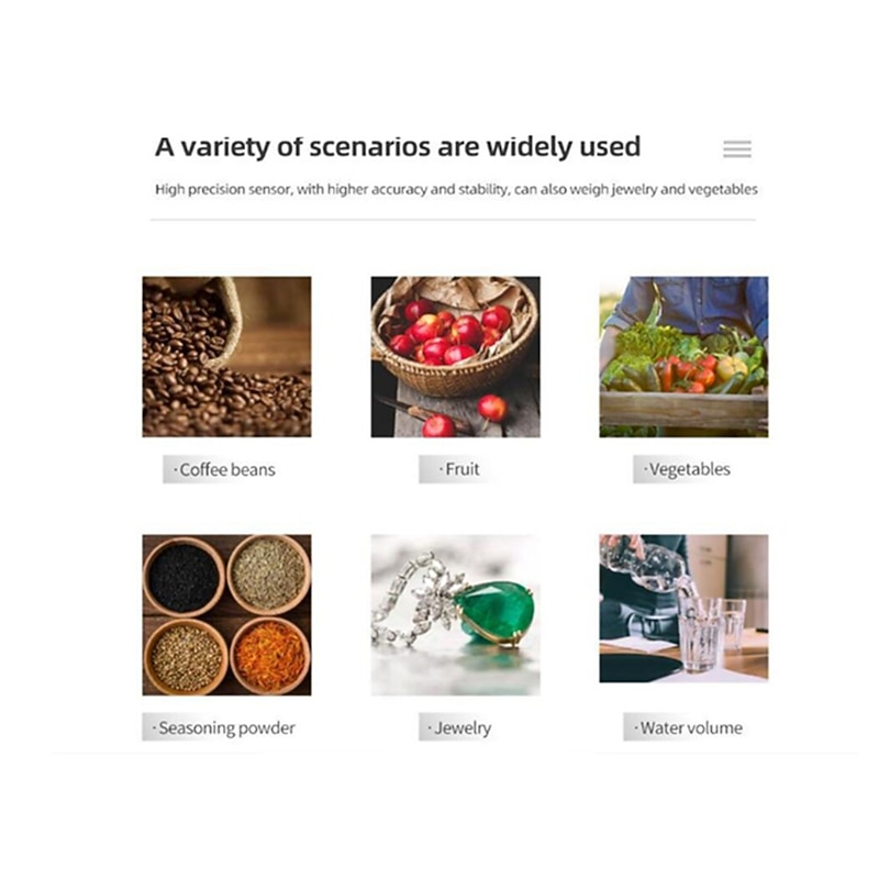 Built-in battery charging Electronic Scale Built-in Auto Timer Pour Over Espresso Smart Coffee Scale Kitchen Scales 3kg 0.1g2