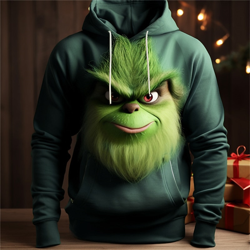 Christmas Men's Funny Christmas 3D Hoodies The Comfort Color Graphic Elf Fashion Daily Basic 3D Print Pullover Sports2