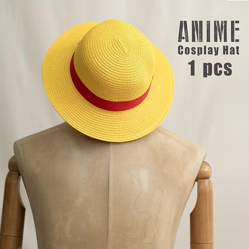 Hat / Cap Inspired by Luffy Anime Cosplay Accessories Hat Men's Women's Cosplay Halloween Costumes3