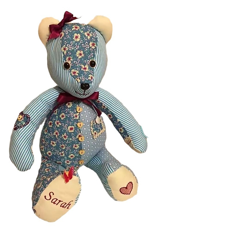 Memory Bear Template Ruler Set with Instructions, Memory Bear Sewing Template Ruler, DIY Gifts for Halloween Christmas Birthday, Memory Bear Template Ruler Set 10PCS3