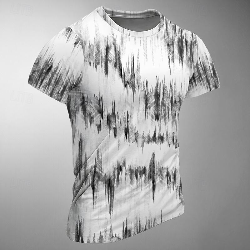 Men's Graphic Color Block T Shirt Short Sleeve T shirt 3D Print Crew Neck Shirt Designer Retro Vintage Street Style Sports Outdoor Holiday Going out Burgundy Blue Green Spring & Summer Clothing4