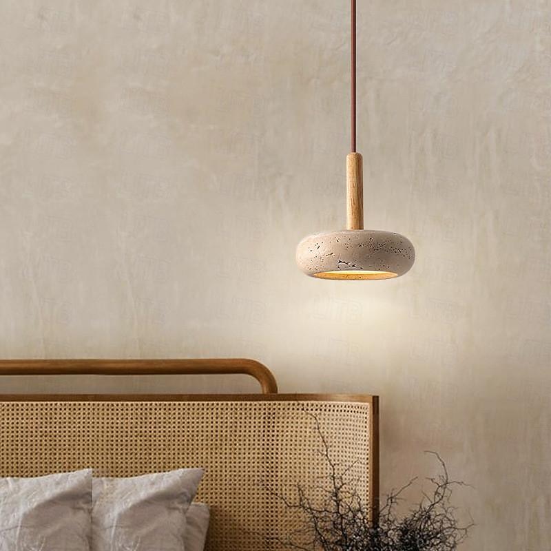 LED Pendant Light 15 cm 1-Light 3-Light 3 Light Color Pendant Lantern Design Pendant Light Wood Geometrical Vintage Living Room Bedroom Dining Room 110-240V