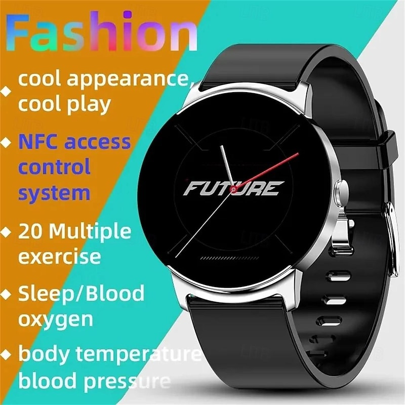 KS02 Smart Watch 1.32 inch Smartwatch Fitness Running Watch Bluetooth Pedometer Call Reminder Activity Tracker Compatible with Android iOS Women Men Long Standby Waterproof Media Control IP 67 47mm