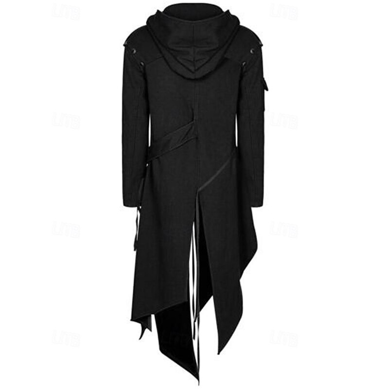 Punk & Gothic Medieval Coat Masquerade Knight Ritter Fancy Dress Men's Party / Evening Adults' Coat4