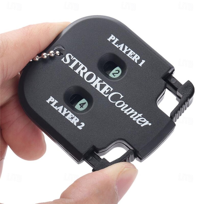 Golf Stroke Counter - Keychain Clicker Scorekeeper Game Shot Tracker - Keep Score of Golf and Mini Golf Games - Black3