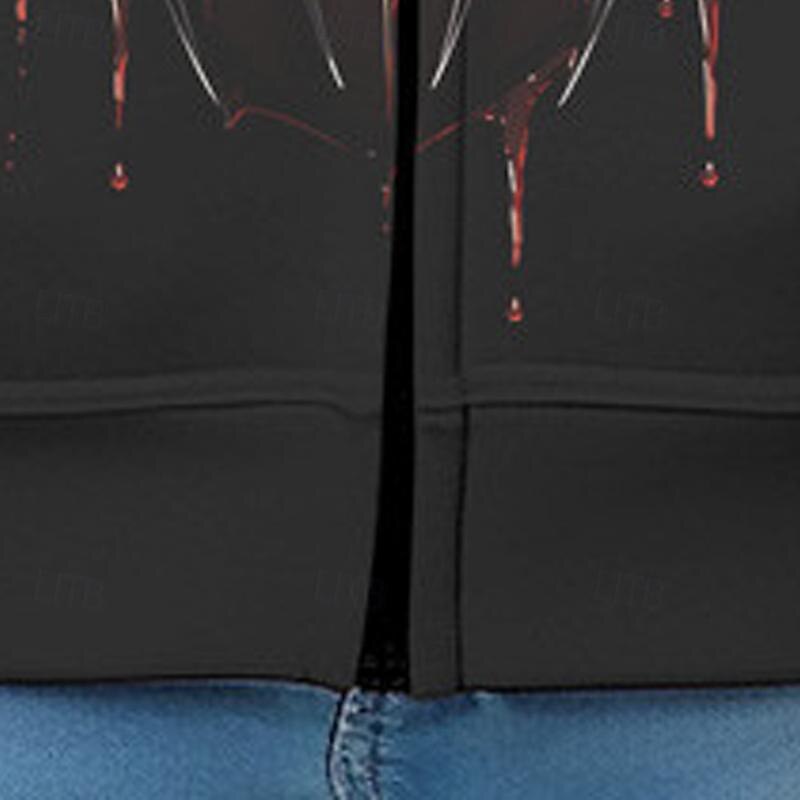 Boys 3D Spider Hoodie Coat Outerwear Long Sleeve Fall Winter Active Streetwear Cool Polyester Kids 3-12 Years Zip Street Daily Regular Fit4