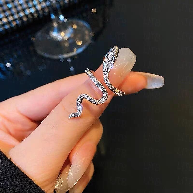 Ring For Women's Party Evening Gift Date Alloy Fancy Snake Precious2