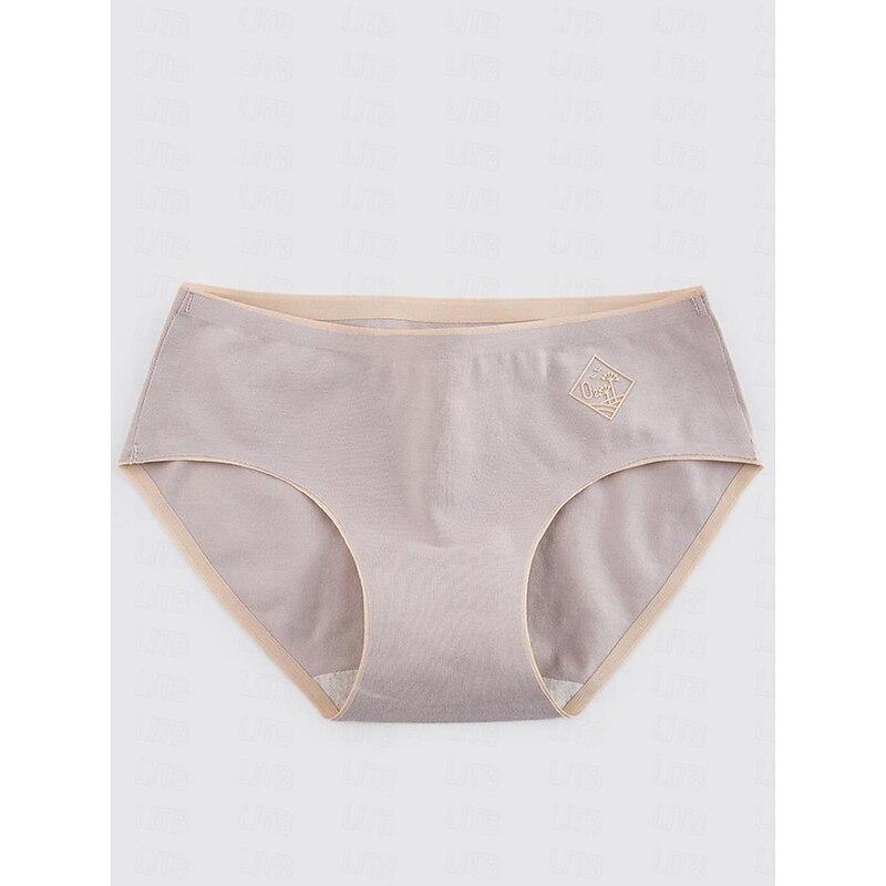 Women's Panties Pure Color Simple Daily Bed Cotton Breathable Summer Spring Home Outfits3