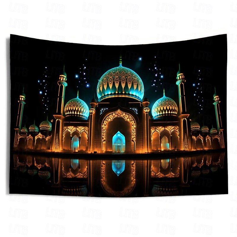 Ramadan Night Hanging Tapestry Wall Art Large Tapestry Mural Decor Photograph Backdrop Blanket Curtain Home Bedroom Living Room Decoration3