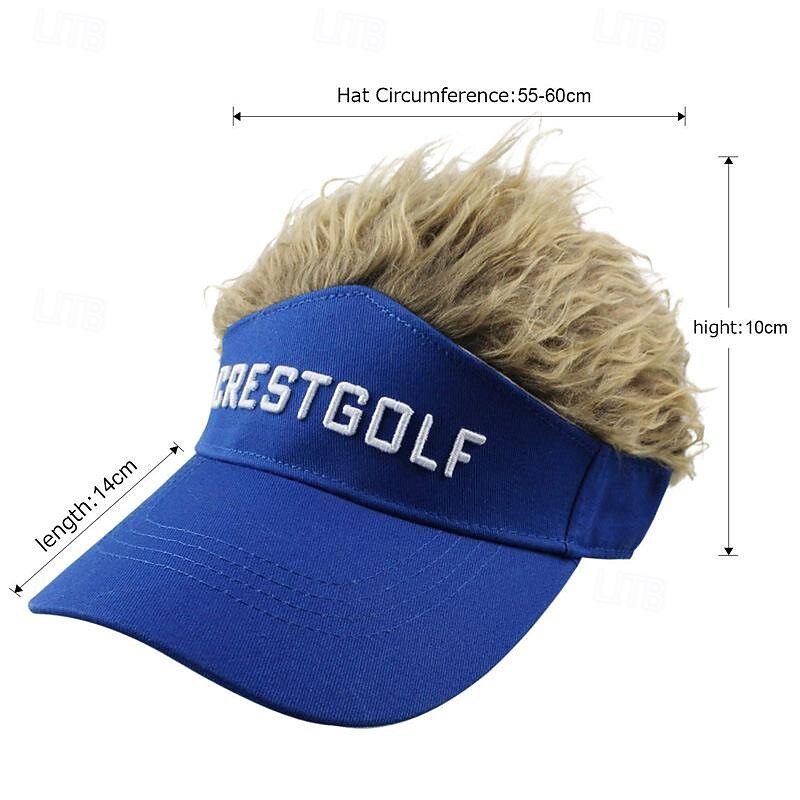 Trendy Men's Wig Cap Baseball Cap Ins Style Duckbill Cap Creative And Versatile Sunshade Hat Golf Hat3